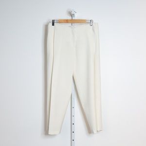 Lafayette 148 New York Cropped White Pants